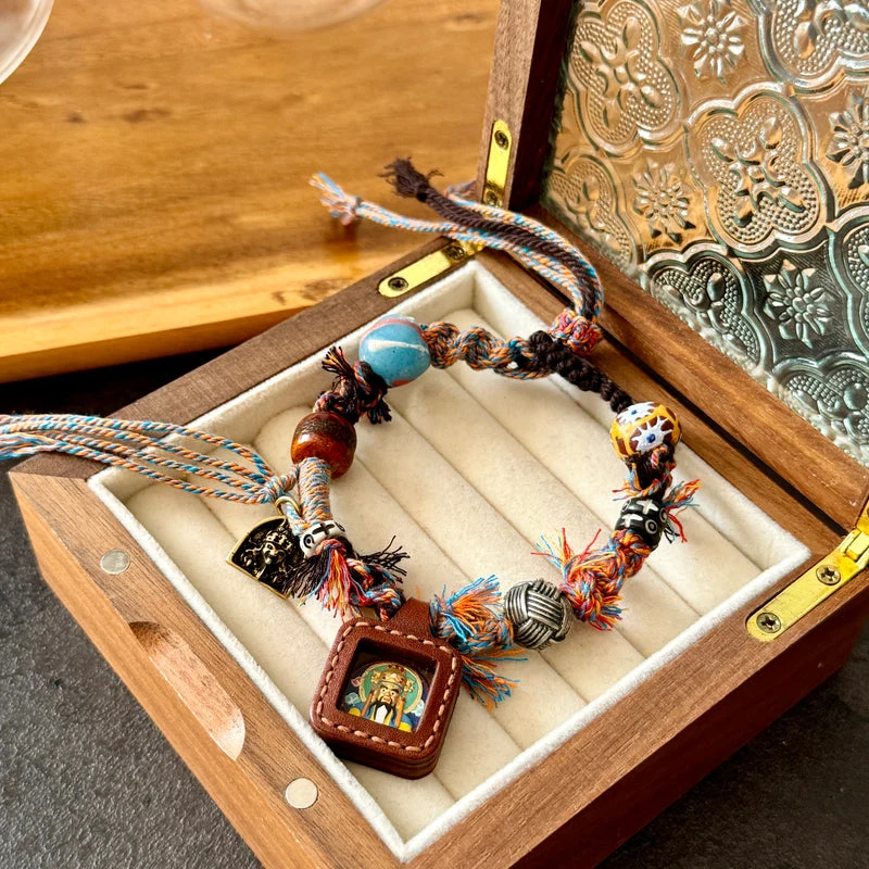 Protection & Fortune Handmade Yak Bone Tibetan Bracelet