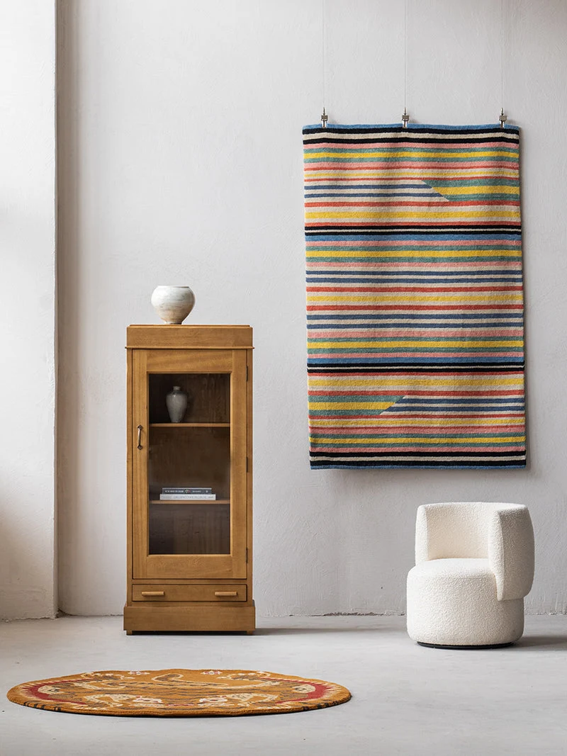 Rainbow Pangden Tibetan Wool Rug