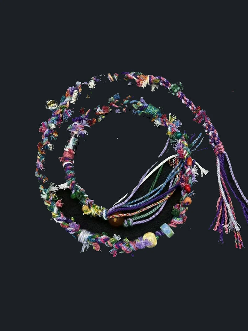 Blessing Flame Handwoven Cotton Bracelet