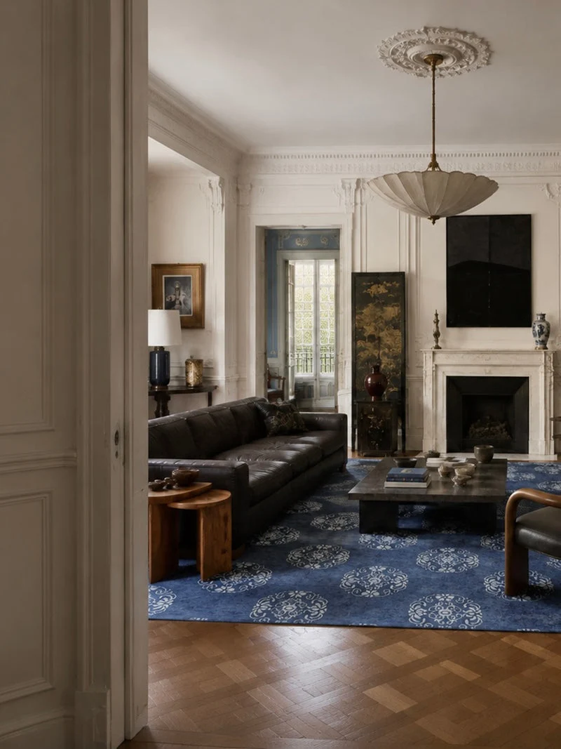 Jinxiu Silk-Brocade Tibetan Wool Rug