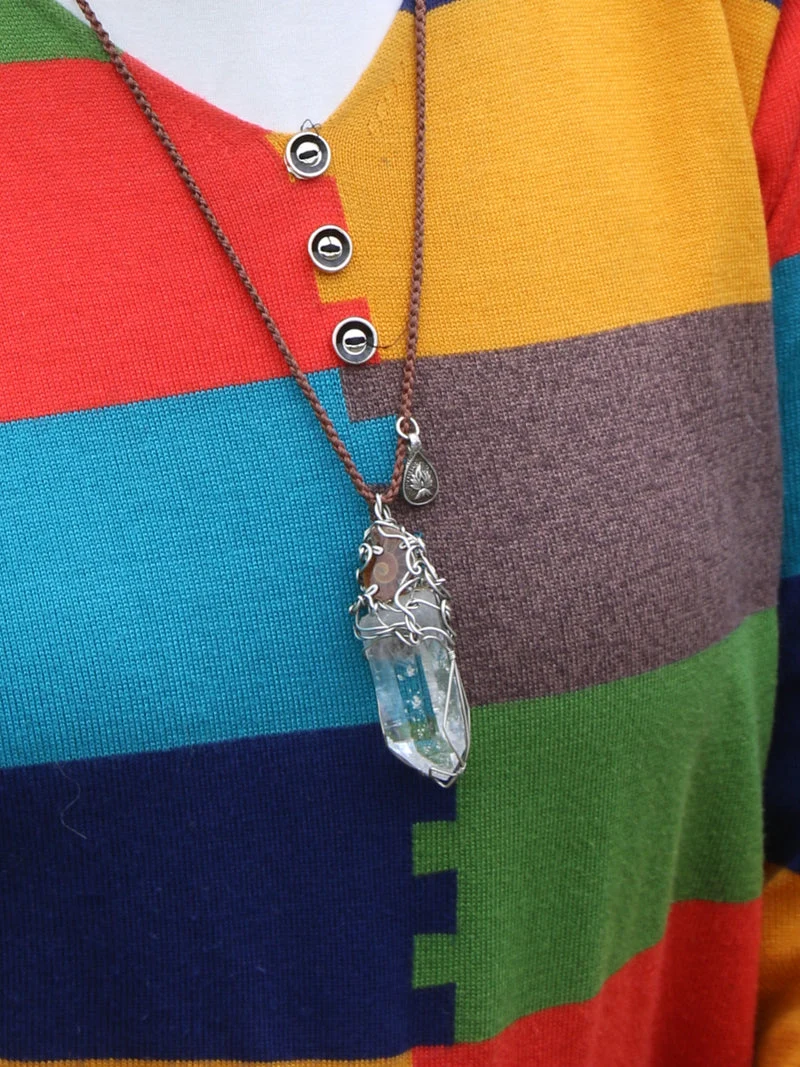 Healing Energy Clear Quartz Necklace