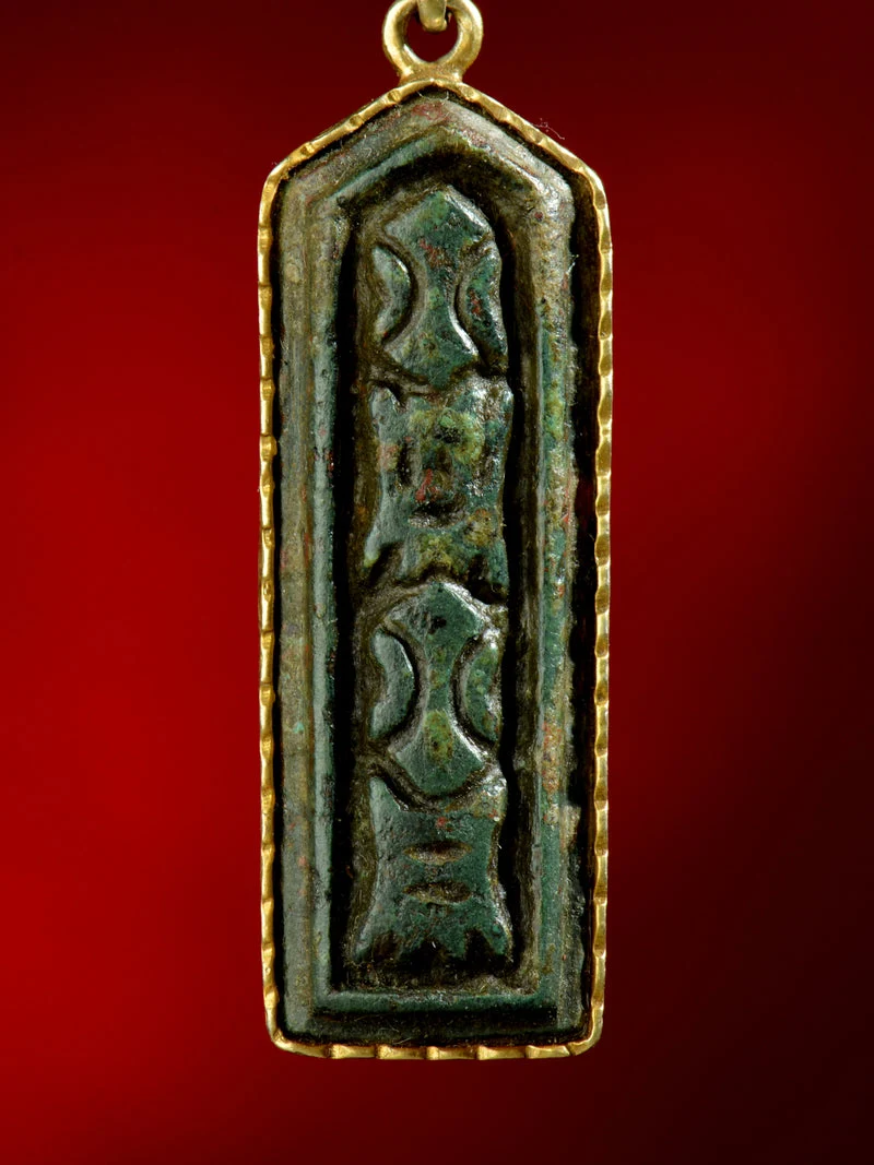 Song Dynasty Double Vajra Thokcha Protection Amulet Necklace