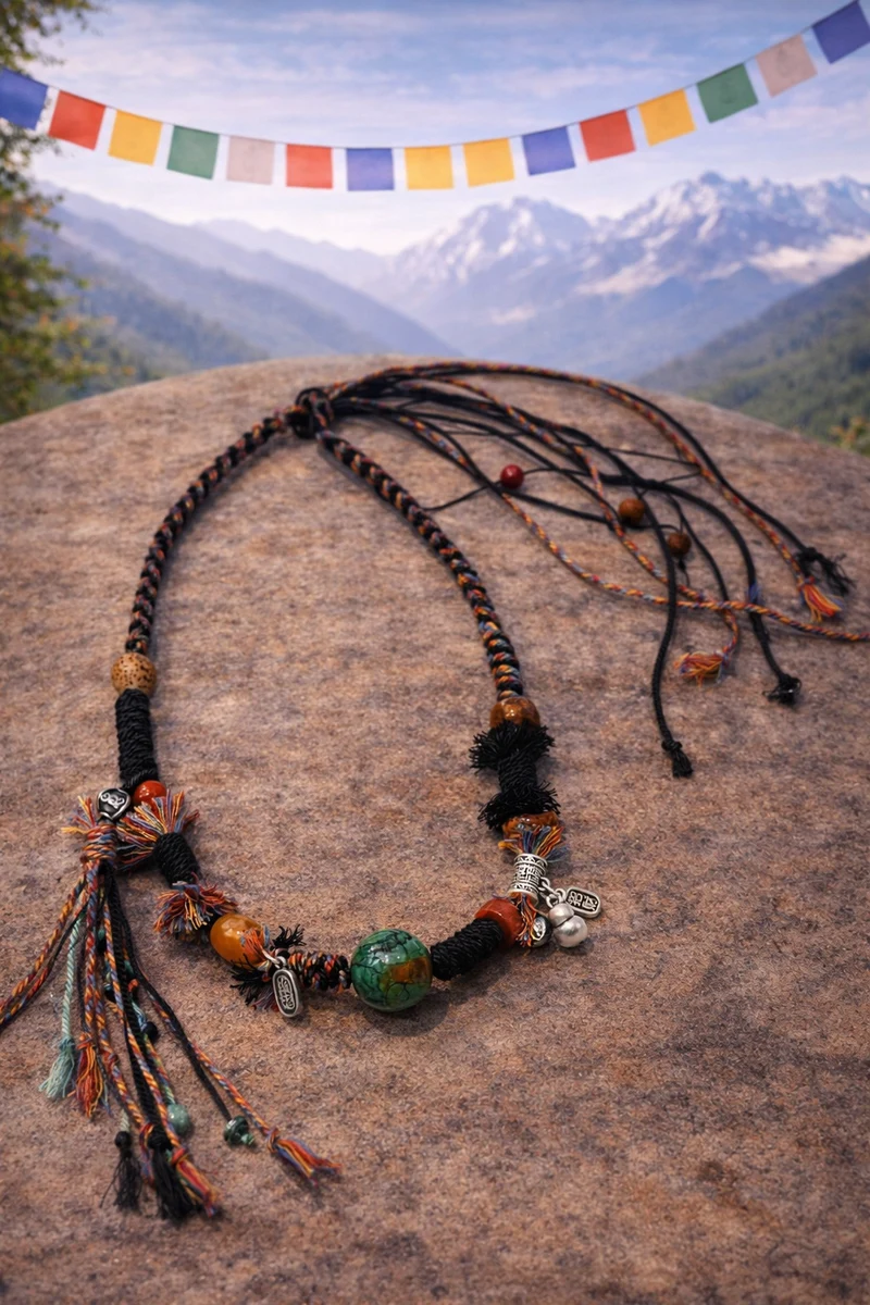 Freedom & Protection Free Spirit Turquoise Handwoven Necklace