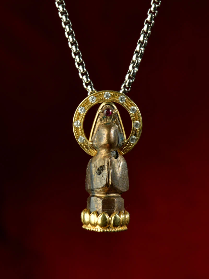 Song Dynasty Formless Buddha Thokcha Gold-Plated Sterling Silver Pendant