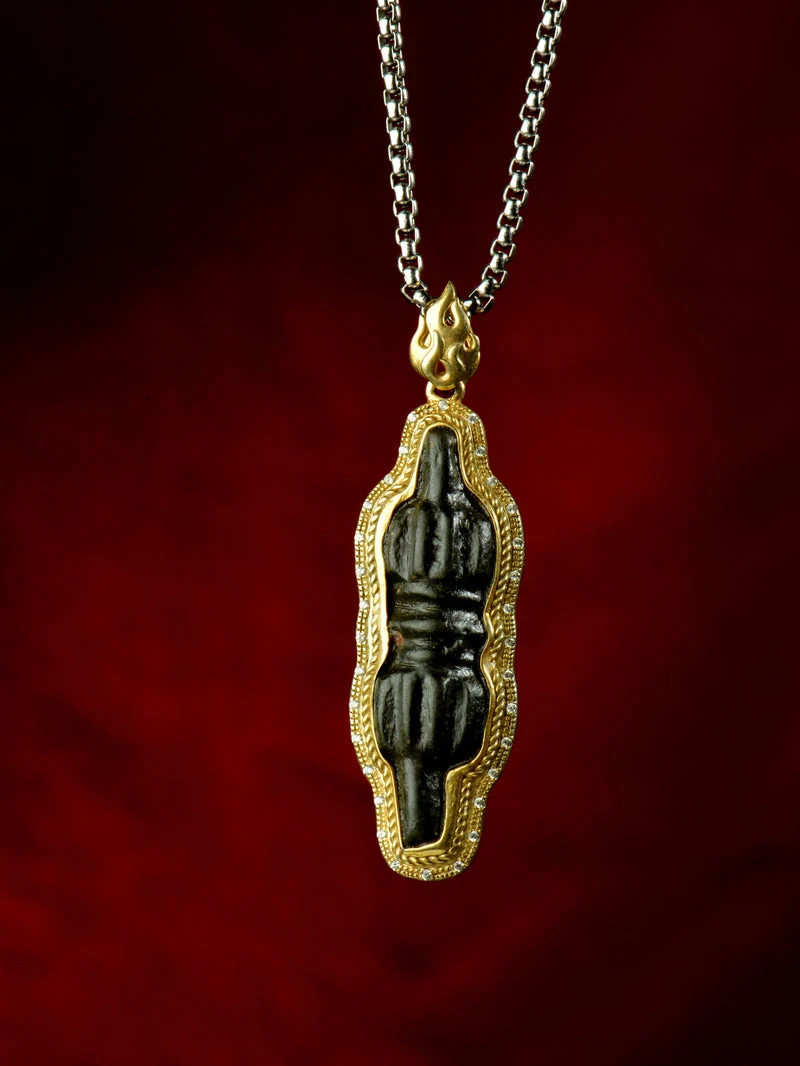 Song Dynasty Vajra Thokcha Gold-Plated Sterling Silver Pendant