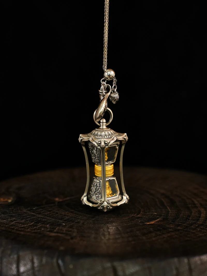 Radiant Fortune Yellow Jambhala Silver Necklace