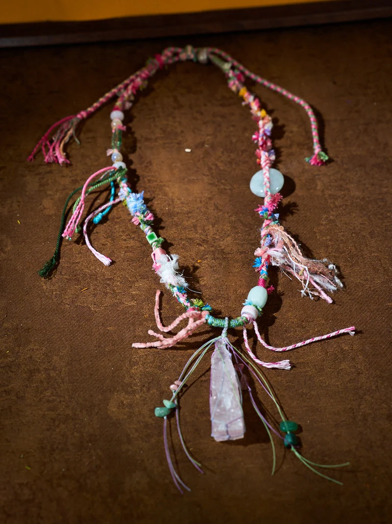 Love & Inner Peace Gentle Awakening Hand-Knotted Rose Quartz Talisman Necklace