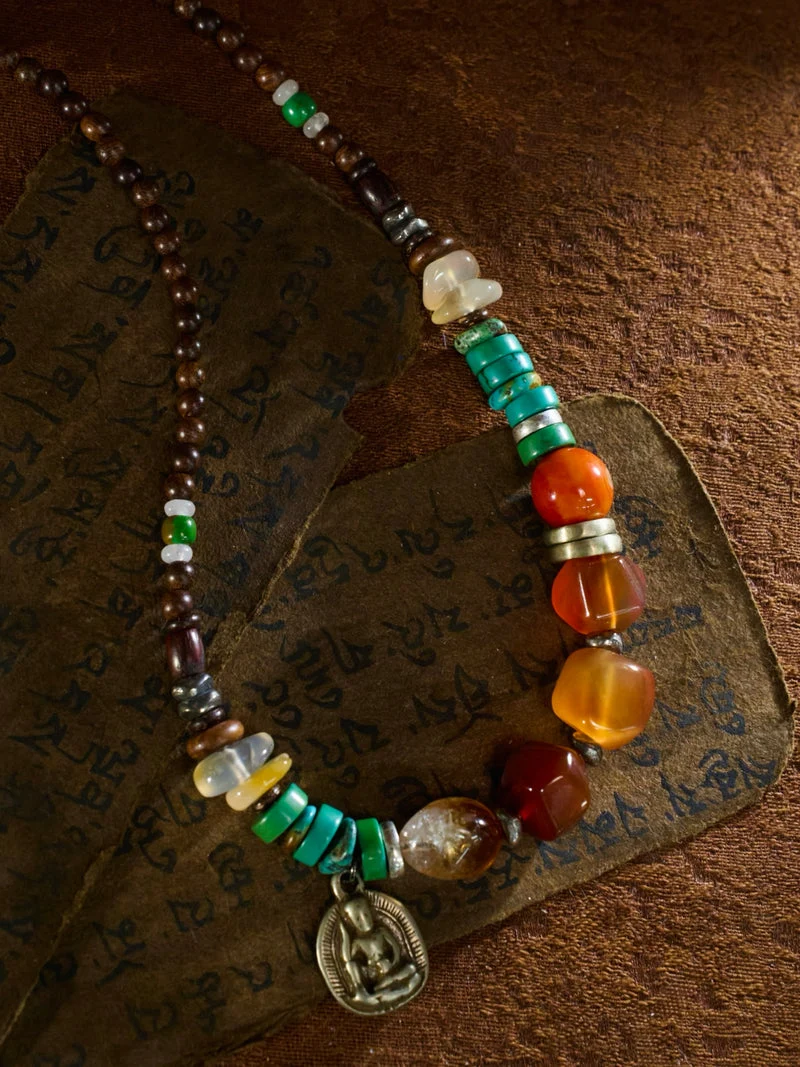 Jokhang Temple · Wisdom Protection Shakyamuni Turquoise Necklace