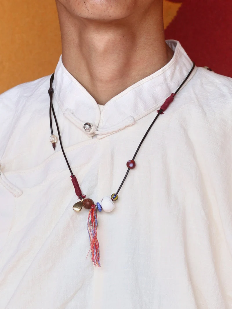 Protection Guardian Handcrafted Yak Bone Necklace
