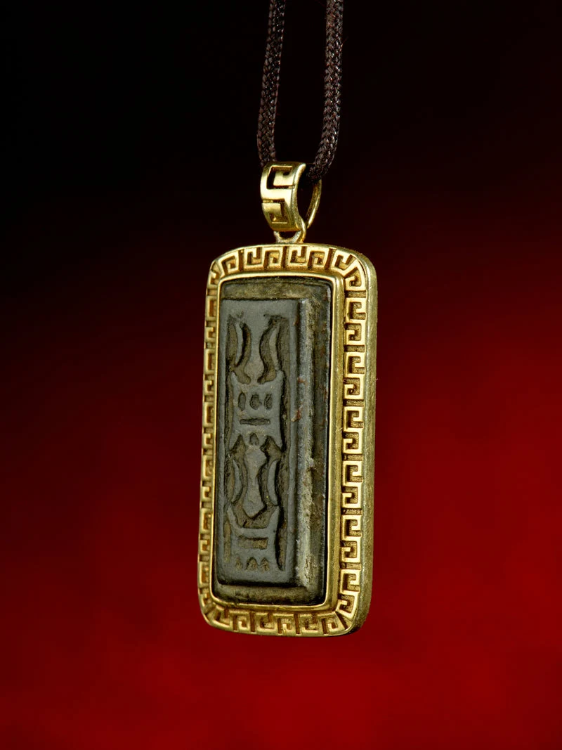 Song Dynasty Vajra Protection Plaque Thokcha Necklace