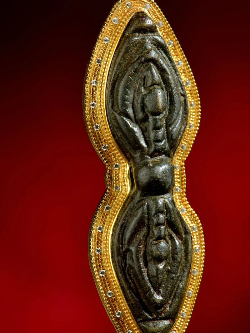 Double-Ended Vajra Thokcha Zircon Necklace