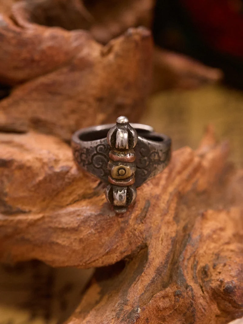 Vajra Guardian Tibetan Thokcha Open Ring