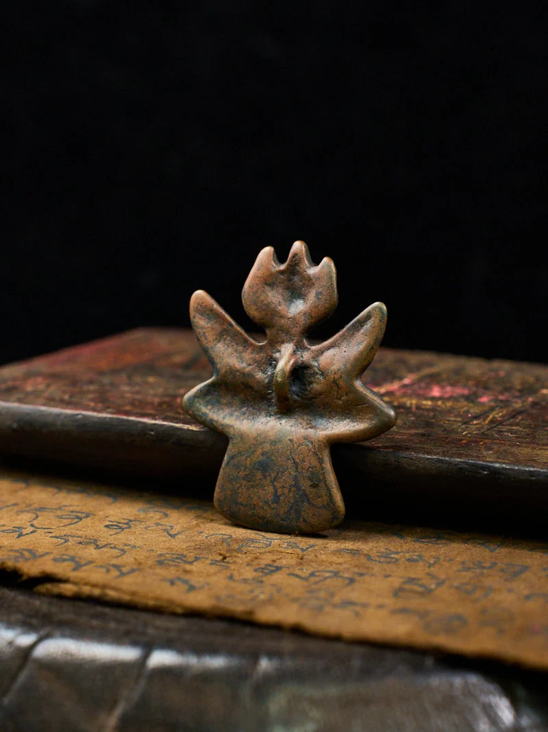 Wrathful Deity Thokcha Sky Iron Tibetan Altar Figurine