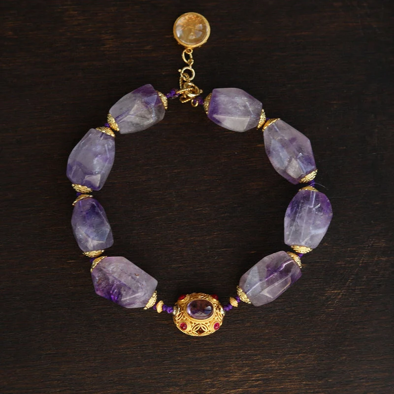 Regal Wealth Realm Amethyst Bracelet
