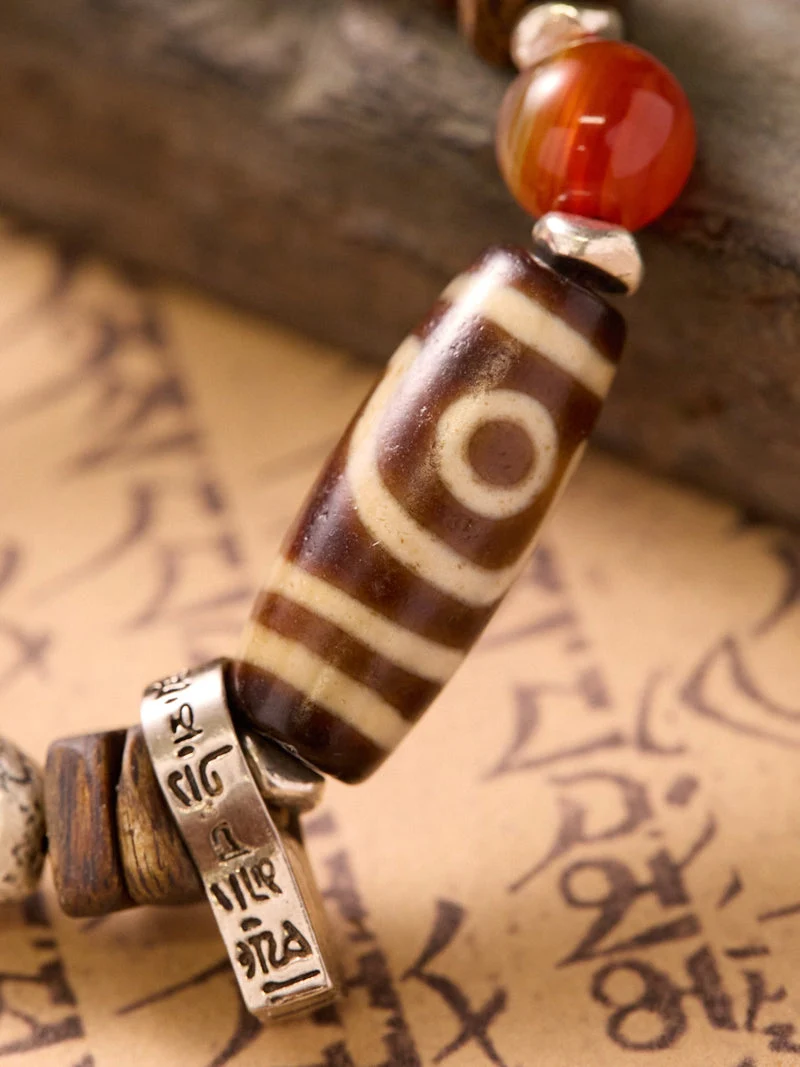 Origin · Kailash Dzi Red Agate Agarwood Bracelet