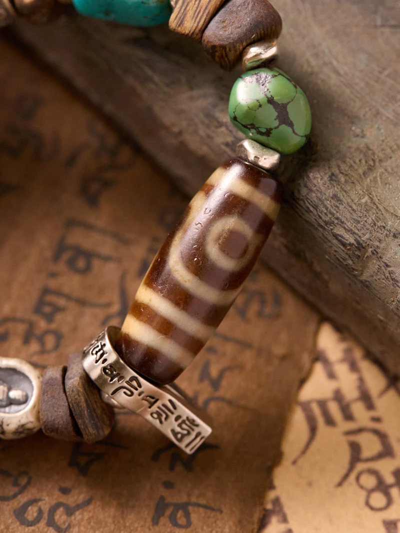 Origin · Kailash Dzi Turquoise Agarwood Bracelet