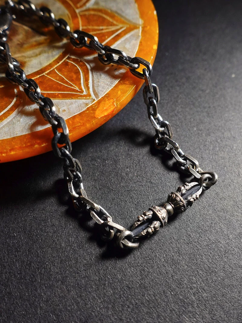 Vajra Silver Protection Stering Silver Bracelet