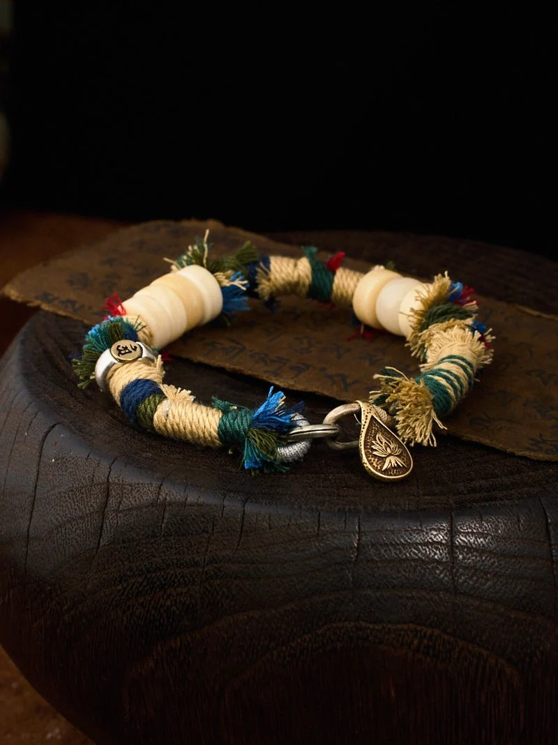 Dragon & Snake Zodiac Guardian Tibetan Handwoven Bracelet