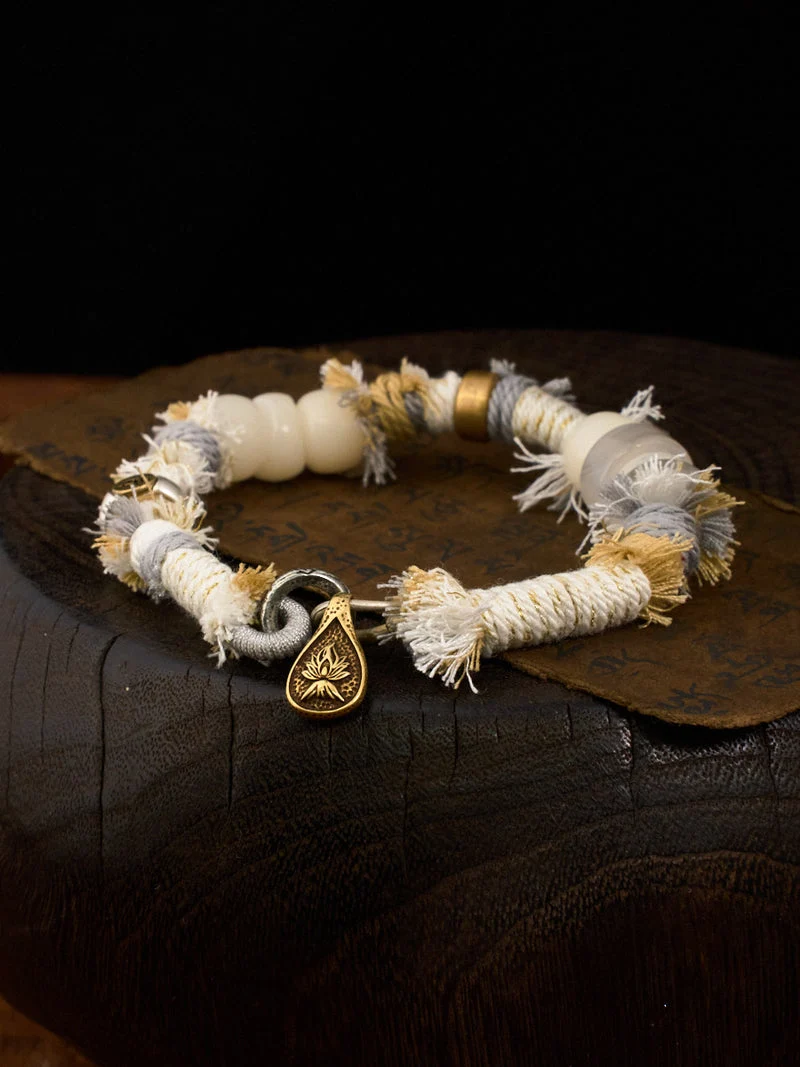 Sheep & Monkey Zodiac Guardian Tibetan Handwoven Bracelet