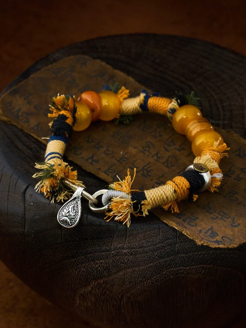 Rabbit Zodiac Guardian Tibetan Handwoven Bracelet