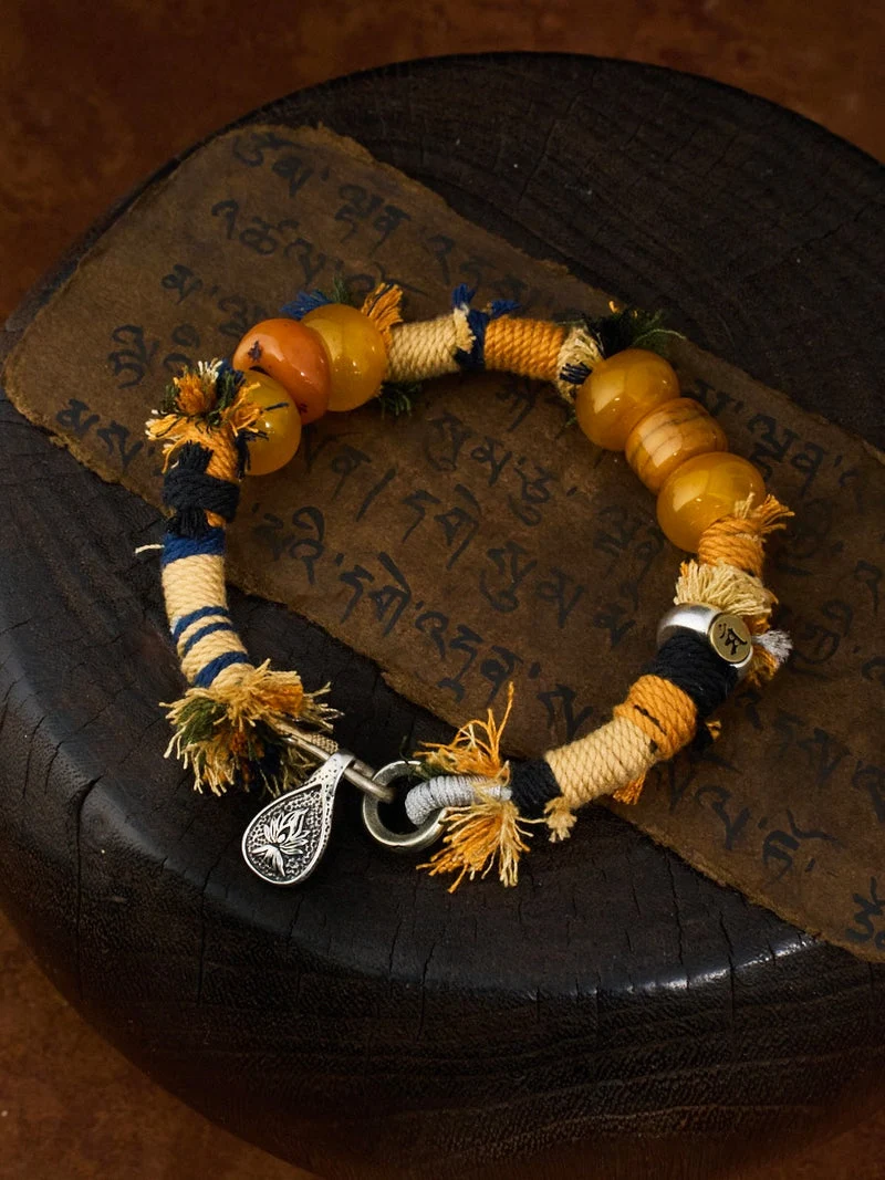 Wisdom Guardian Tibetan Handwoven Bracelet