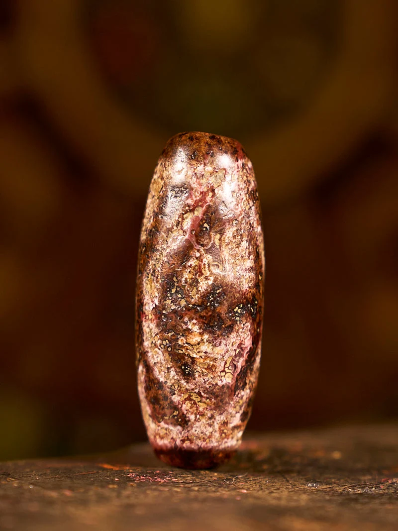 Zhangzhung Era Star of Clarity Two-Eyed Agate Dzi Bead