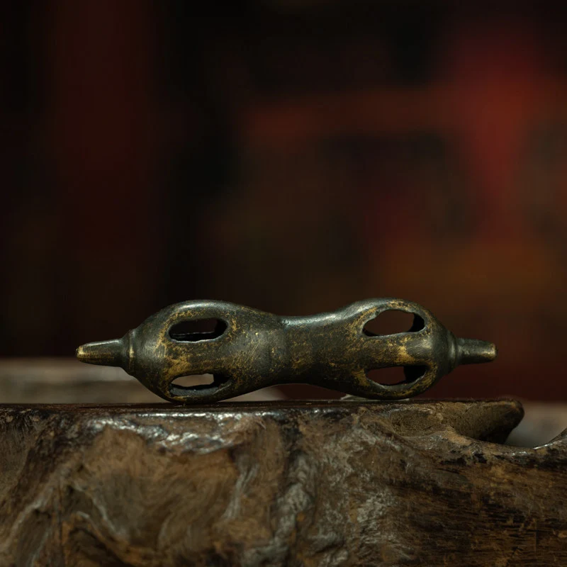 Yuan Dynasty Tibetan Sky Iron Four-Prong Vajra Thogchag – Extremely Rare Personal Ritual Scepter