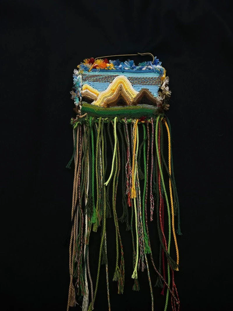 Kailash Handwoven Landscape Brooch and Bag Charm - Kailash Energy