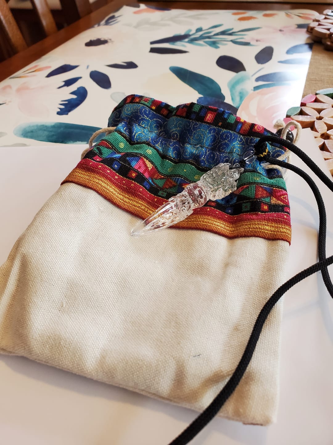 Customer photo review of Phurba Vajra Protective Energy Clear Quartz Pendants